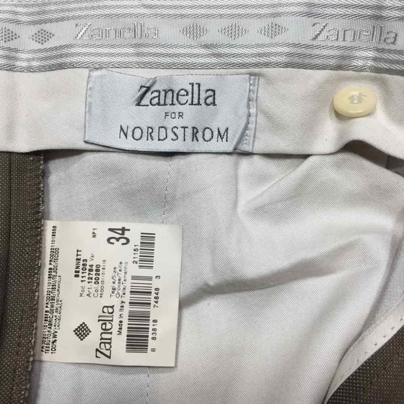 Zanella Bennett Pants‎ Virgin Wool Trousers - Picture 7 of 8